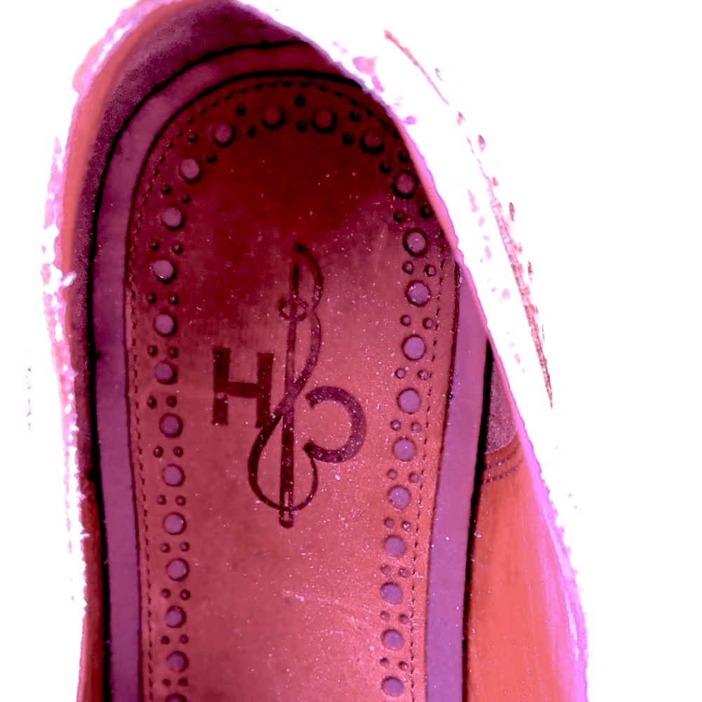 Cole Haan Red Suede Classic Saddle Shoes, sz 7.5 - Picture 9 of 10